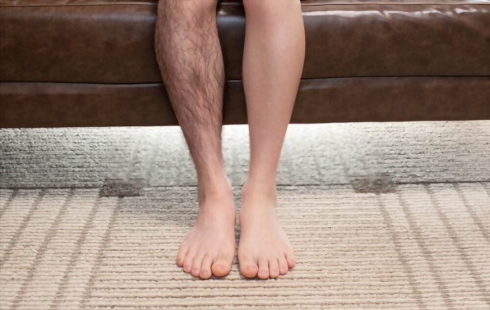 piernas masculinas depiladas