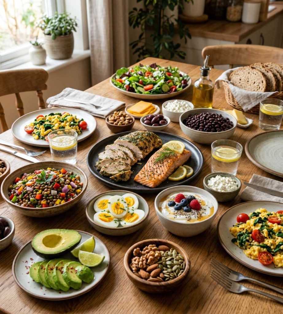 comida para medidas de cuerpo perfectas