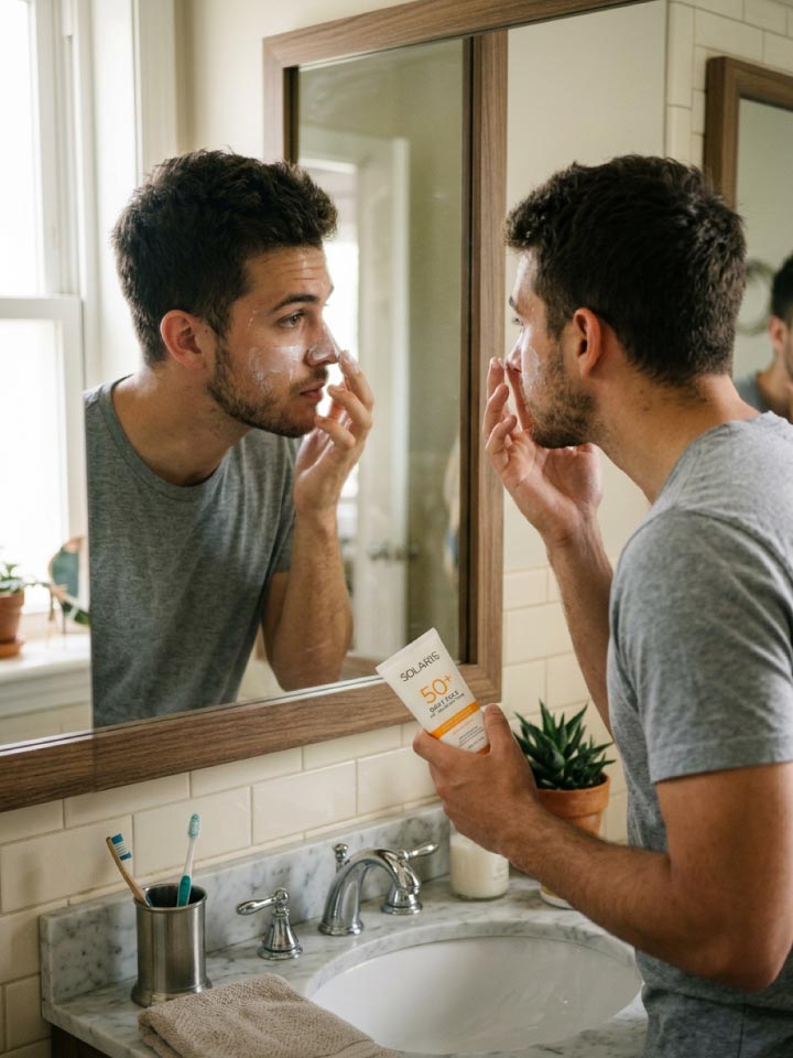 protector solar en hombres