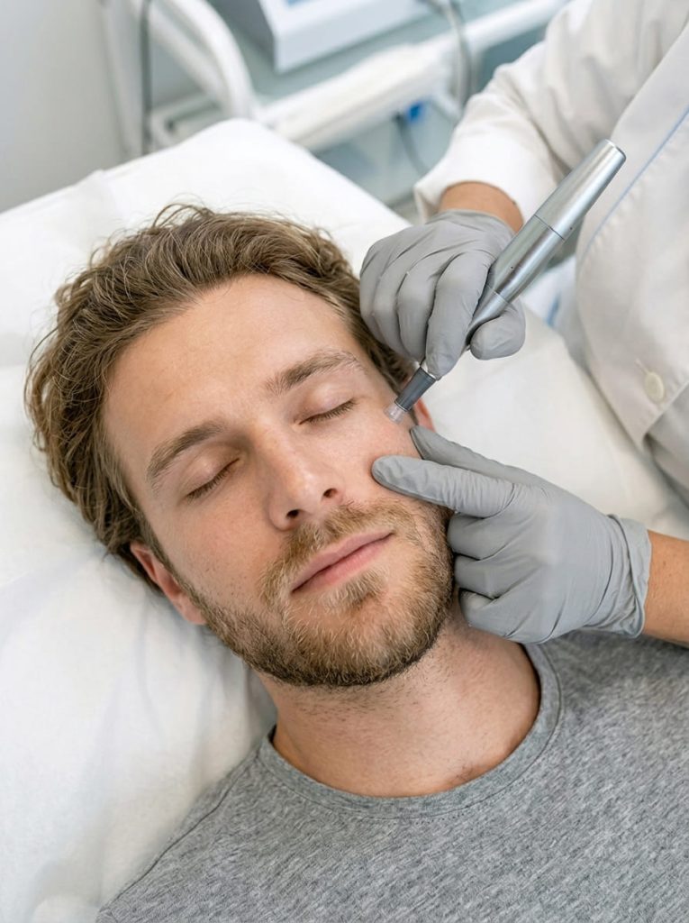 Microneedling para hombres