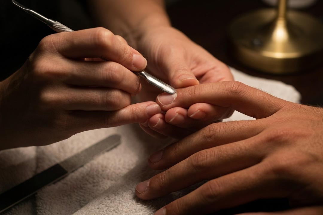 Servicio manicura masculino